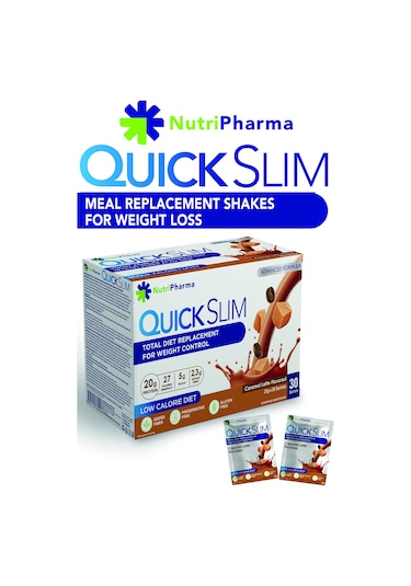 Quick Slim Öğün Yerine Geçen Shake - 30 Saşe - Karamel Latte
