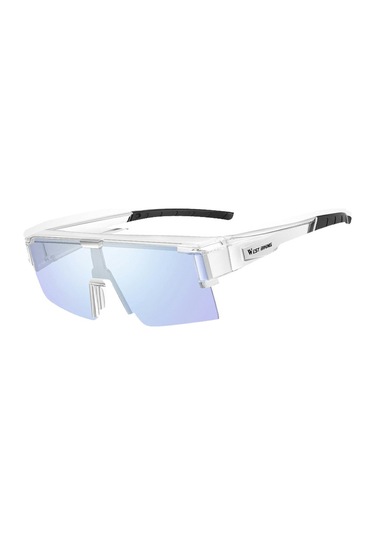 West Bıkıng Yp0703150 Erkekler Kadınlar İçin Polarize Spor Güneş Gözlüğü Pc Çerçeveli Bisiklet Güneş Gözlüğü - Şeffaf