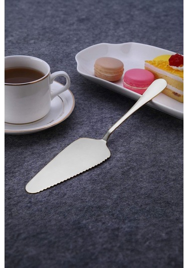 7 Parça Çelik Sunum Servis Kaşığı Kaşık Çatal Bıçak Spatula Seti Mt154by Silver