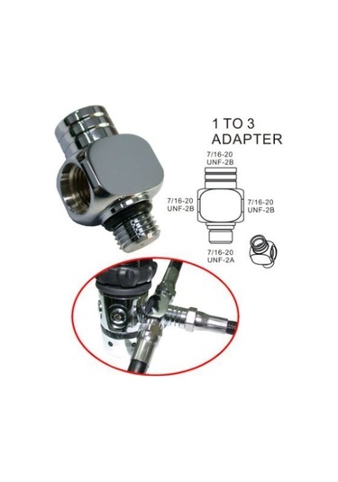 Kraken  Regülatör Adaptör Ad29 1.kd Hp Yüksek Basınç Çoklayıcı 7/1