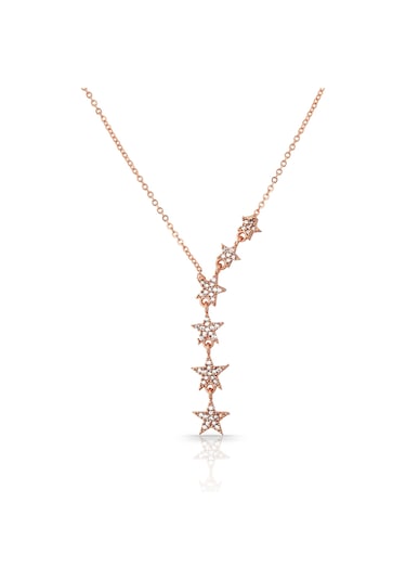 Forentina Rose Sallantılı Yıldız Kolye Ps1475 Sarı