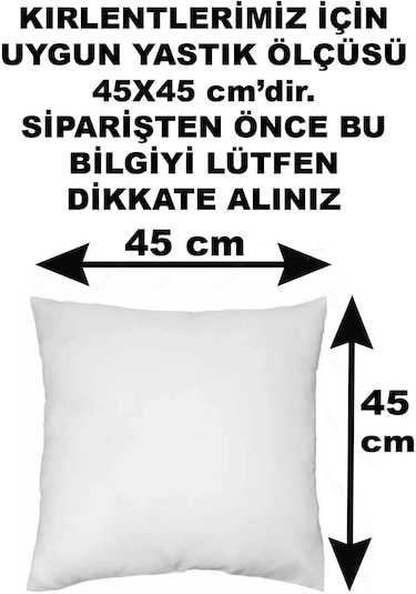 İskandinav Stil Peluş Yumuşak Dokulu Dekoratif Kırlent Kılıfı 2 Li Set 43x43 Cm Krem Zigzag