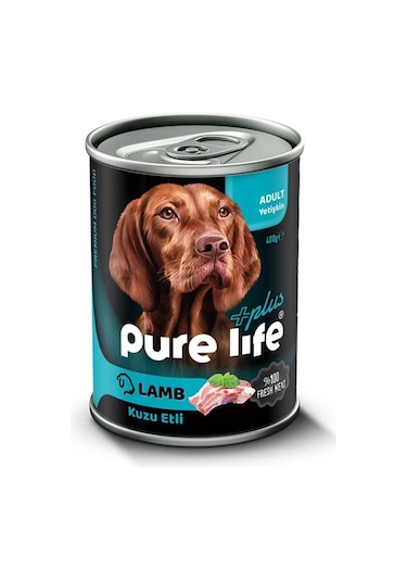 Pure Life Plus Kuzu Etli Yetişkin Köpek Konservesi 415 G