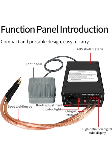 Hallow 8000 W Yüksek Güçlü Çift Darbe Punta Kaynak Makinesi