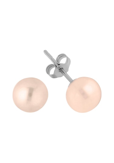 Sirius Modern Pembe İnci Küpe 0845E0002