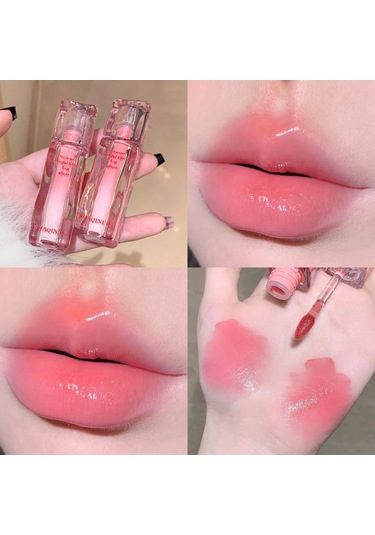 Su Parlatıcı Ayna Dudak Sır Nemlendirici Dolgun Dudaklar Renkli Bardağa 02 3ml Pembe