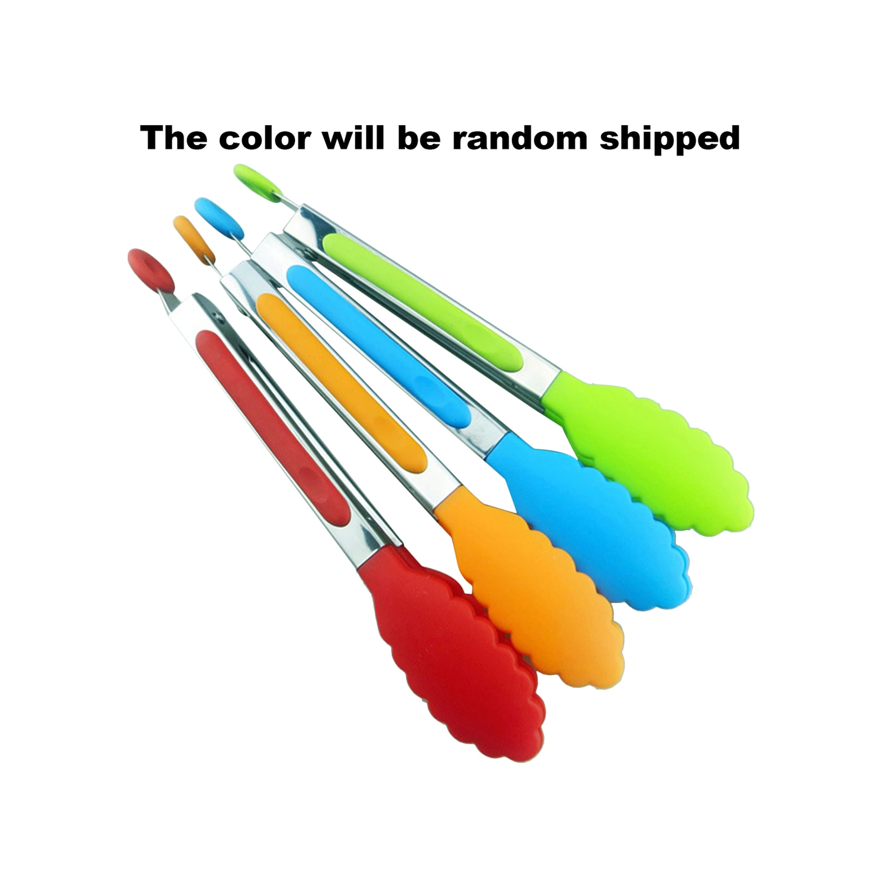 Youmex 8 İnç Gıda Kıyma Kolu Kolluk Uzunluğu 7 İnç Paslanmaz Çelik Vücut Ve Silikon Uçlar, Isıya Dayanıklı, Renk Rastgele Kırmızı, Turuncu, Yeşil, Mavi, Mor Çok Renkli