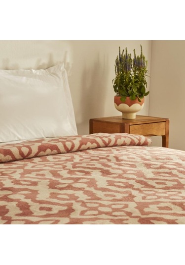 Karaca Home Rina Pembe Çift Kişilik Pamuklu Battaniye Pembe