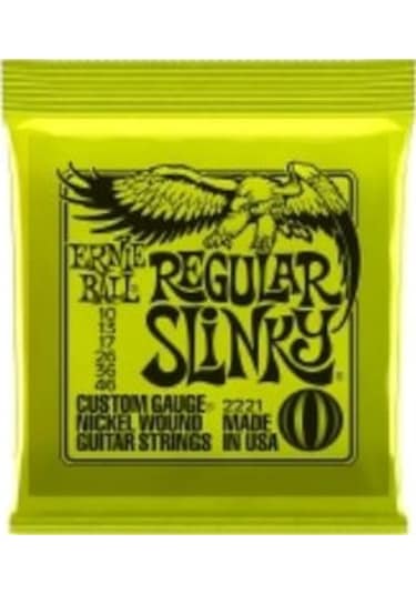 Ernie Ball P02221 Regular Slinky Nickel 10-46 Elektro Gitar Teli