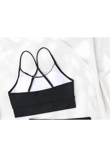 Angelsin Sırtı Çapraz Şık Tankini Bikini Üstü 001