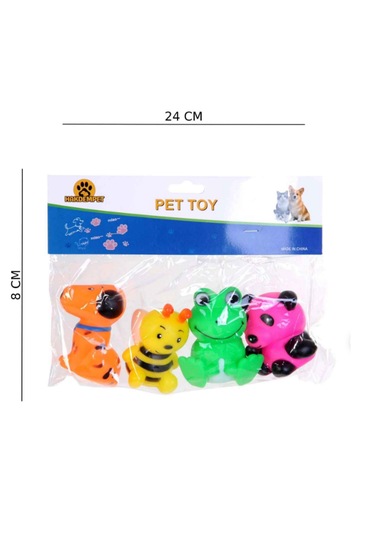 Poşette 4 Lü Hayvanlar Vinil Set