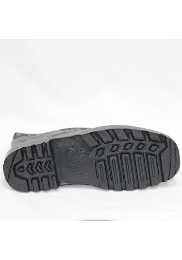 Çağrı Miflonlu Plastik Su Geçirmez Fermuarlı Siyah Bot (309661446)