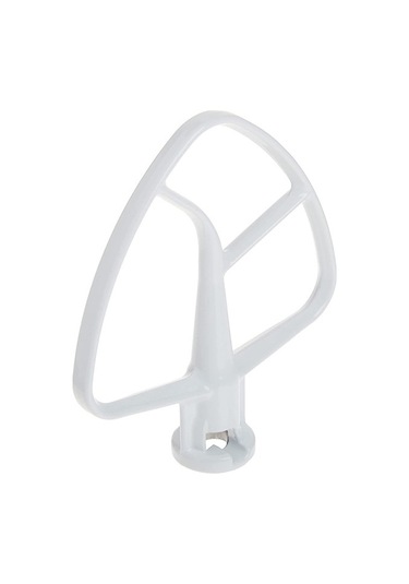 Yasammerkezi K45b Kaplamalı Düz Çırpıcı, Beyaz 4.5qt Kürek, Düz Çırpıcı. Ahşap