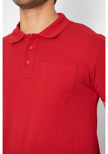 Orange Safety Kırmızı Kısa Kol Polo Yaka T-shirt