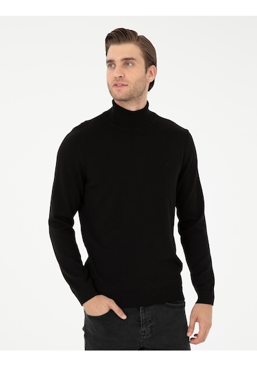 Pierre Cardin Erkek Siyah Kazak /triko 50296582-vr046 Siyah