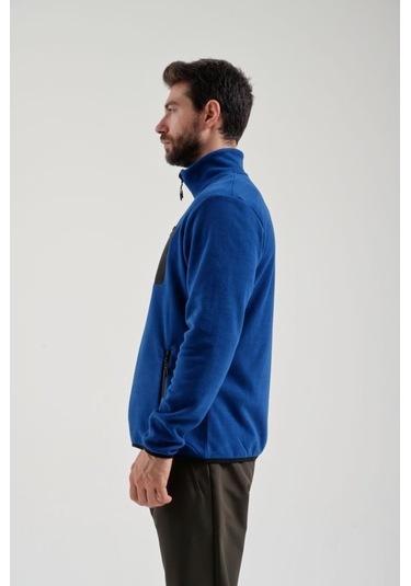 Exuma 2312003 Erkek Royal Blue Tam Fermuarlı Polar 001