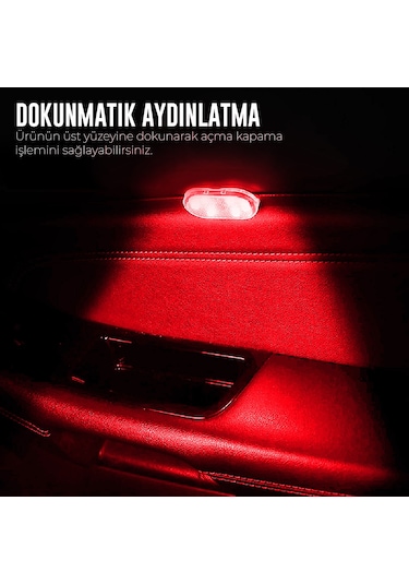 Dokunmatik Sensörlü Mini Led Lamba  RGB Tekli