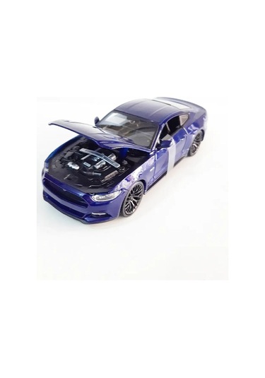 Ford Mustang 1:24 Model Maket Araba Mavi