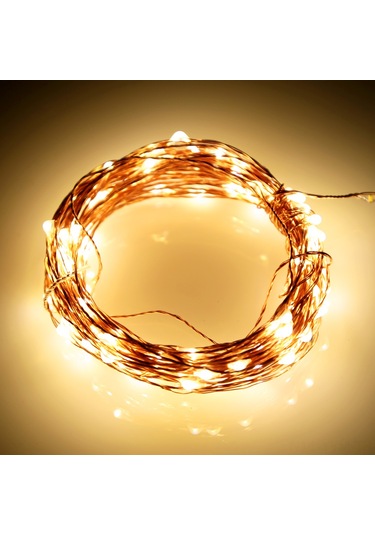 Geeksen Usb Beslemeli 2m 20led Bakır Tel Işık Zinciri, Esnek Ve Katlanabilir, Islak Beyaz Işık, Dıy Dekorasyon İçin Uygun, Ev Ve Parti Dekoru Çok Renkli