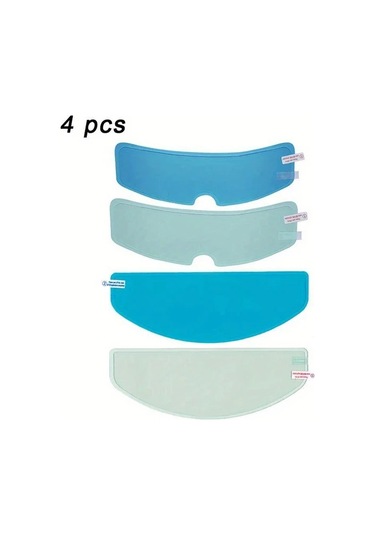Chuangyinshop Mix 4pcs Motorcycle Kask İçin Anti Fog Ve Yağmurluk Film Net Nano Kaplama Görüş Koruma Dayanıklı