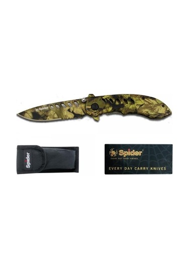 Spider Paslanmaz Bel Klipsli Çakı E012yl Çok Renkli