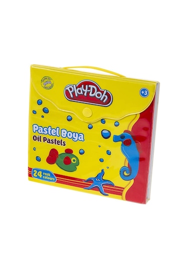 Play-Doh 24 Renk Pastel Boya Çantalı Pa007
