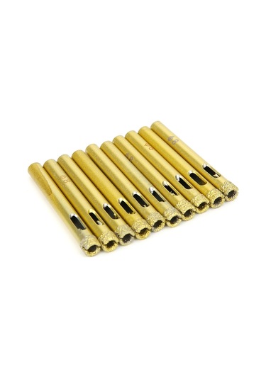 Padalink 8mm Elmas Delik Testere Ucu Seti 10 Adet - Granit, Seramik, Beton, Mermer Ve Cam İçin Dayanıklı Ve Hızlı Delme