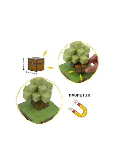 Creative World Manyetik Blok Seti -64 Parça Eğitici Oyuncak Jm802