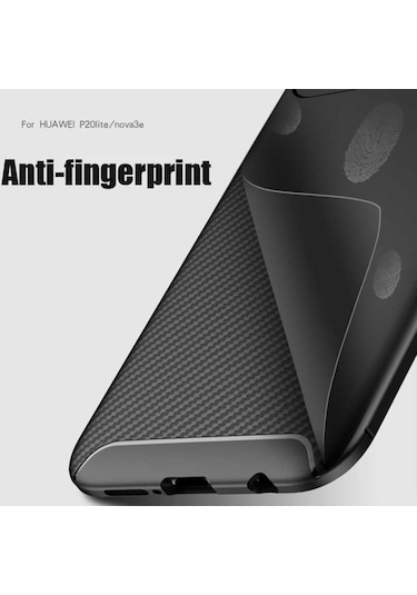 Huawei P20 Lite Kilif Karbon Silikon Case 389460410