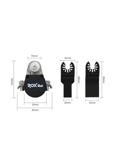 Rox Wood 0191 Taşlama Motorları İçin Çok Amaçlı Salınım Alet Adaptörü