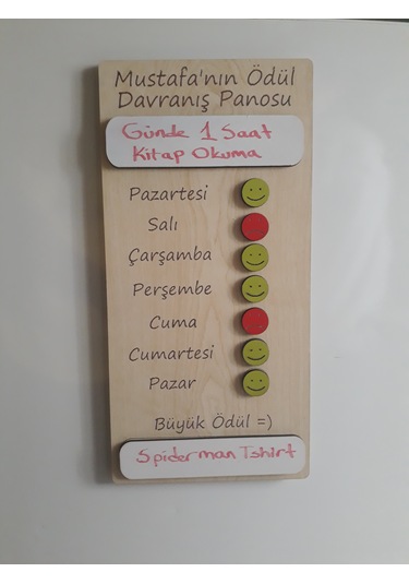 Davranış Ödül Panosu 30x15 Cm