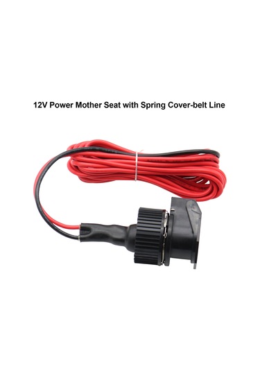 Monyee 12v Plastik Anahtar, 16 Awg Kablolu Yaylı Kapaklı, 21mm İç Çaplı Güç Ana Soketi