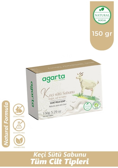 Agarta El Yapımı Doğal Keçi Sütü Sabunu 150 G