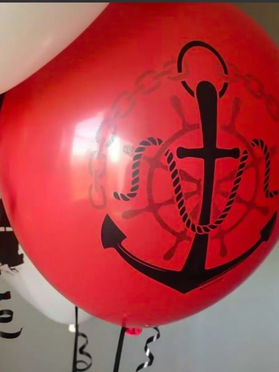 Riota Hava Balonları Korsanlar, 30 Cm, 15 Adet. 75821323 Kırmızı