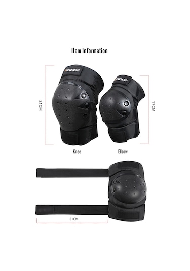 Hallow Motosiklet Dizlik Çifti Kısa Siyah