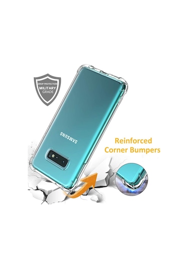 Samsung Uyumlu Galaxy S10E Kilif Köse Korumali Seffaf Silikon Kapak 392996330