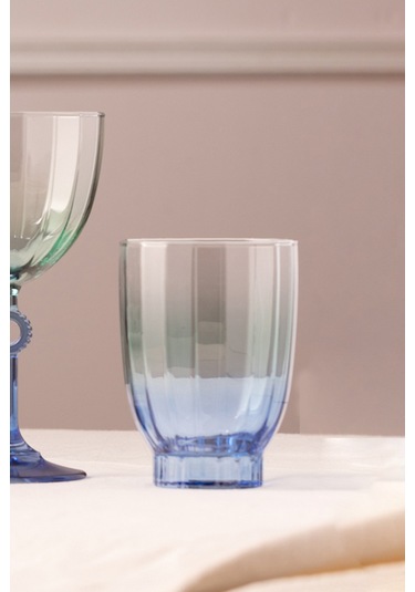 Rakle Elite 4'lü Su Bardağı Seti Mavi 320 Cc Renkli