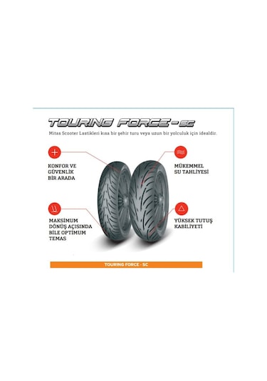Mitas  120/70-12 58P Touring Force-Sc Ön Lastik