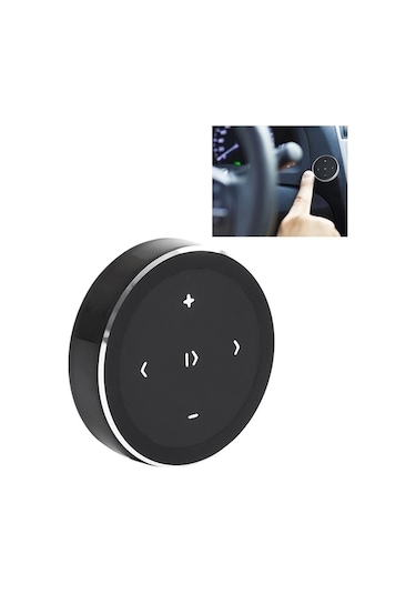 Didadodo Araba Kablosuz Bluetooth Denetleyici Kulaklısız Cep Telefonu Multimedya Çok Fonksiyonlu Direksiyon Uzaktan Kumanda Siyah