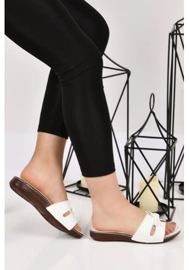 Aryan 11-367 Kadın Ortapedic Terlik Beyaz