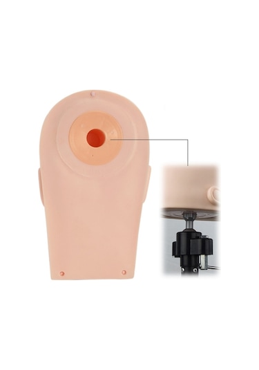 Lebıhmurah Wg470 Yumuşak Silikon Eğitim Manken Kafası Uygulama Kozmetoloji Mankeni Bebek Kirpik Yüz Dudak Makyaj Masaj Dövme