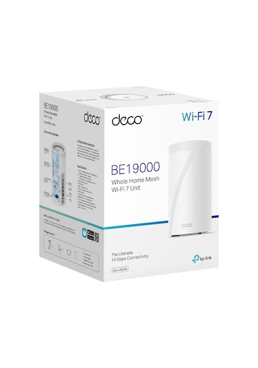 TP-Link Deco BE85 BE19000 Üç Bantlı Tüm Ev Mesh Wi-Fi 7 Sistemi (1 Pack)