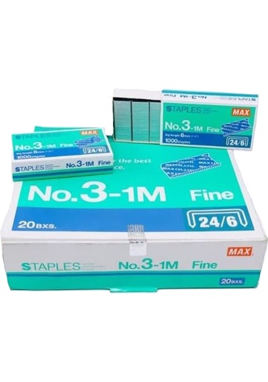 Max No 3-1m 24/6 Zımba Teli - 20'li Paket