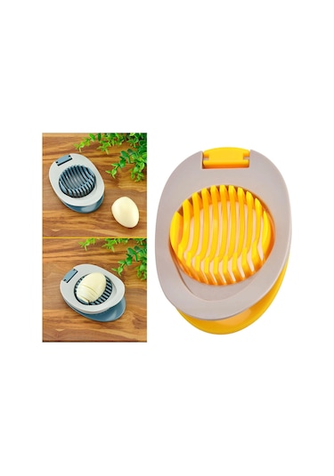 Suntek Magideal Paslanmaz Çelik Doğrama Bölmesi Yumurta Kesici Sarı