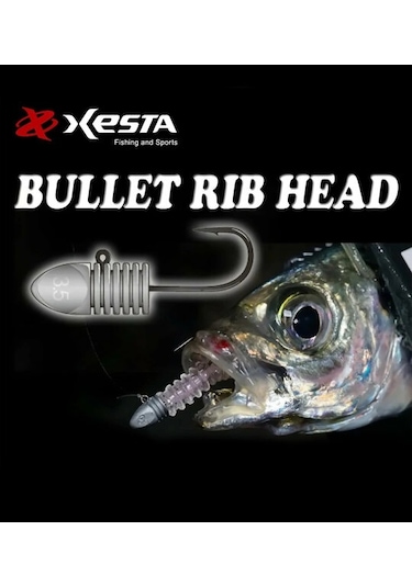Xesta Bullet Rıbhead Jıg Head No:8 0.6 Gr 4 Lü Paket - Standart