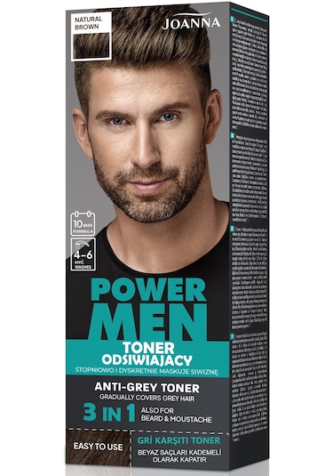 Power Men Anti-grey Toner 3ü1 Arada 04 Doğal Kahverengi