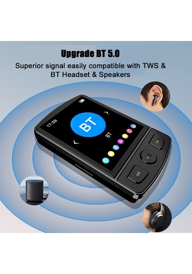 Geeksen 16gb Bluetooth Mp3 Çalar, Kayıt Özellikli, Taşınabilir Müzik Çalar