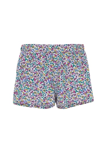 Lovetti Kız Çocuk Tiny Butterfly Desen Cepli Şort 8917 Çok Renkli