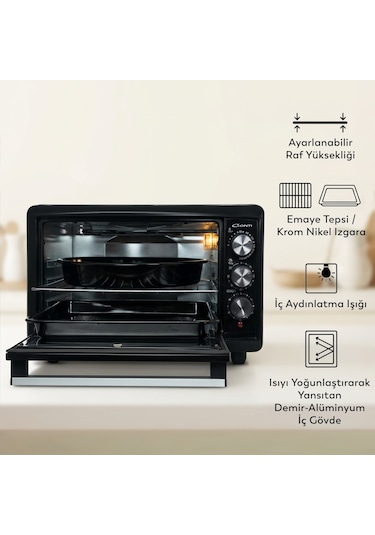Conti CMF-501 Bakeon 42 L Fırın Siyah