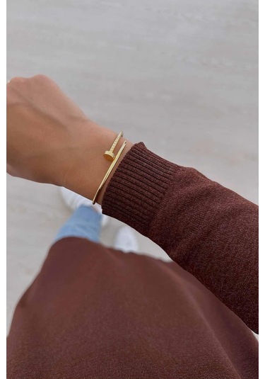 Basic Merserize Tunik - Kahverengi Kahverengi